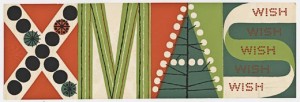 Christmas Card by Frederick Hammersley; Archives of American Art, Smithsonian Institution