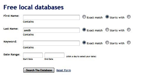 Free Local Database Screenshot